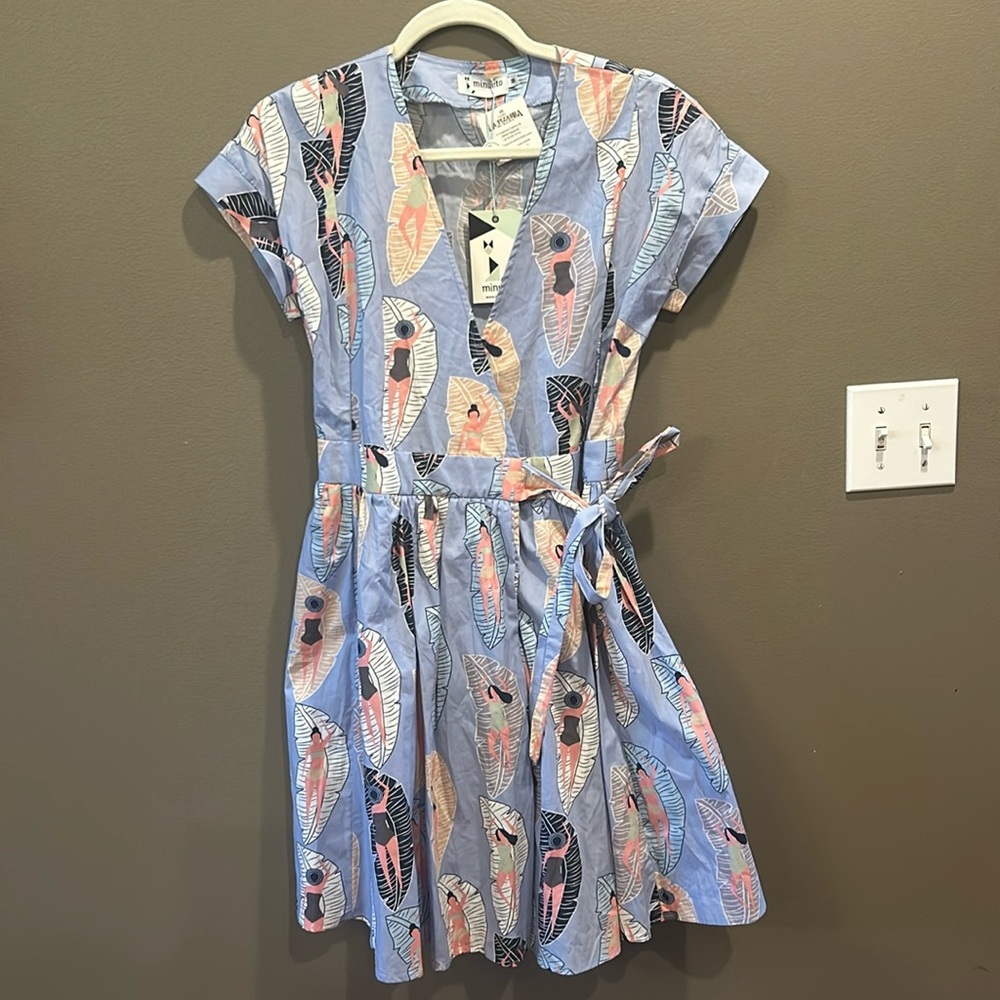 Minueto size Large wrap dress NWT